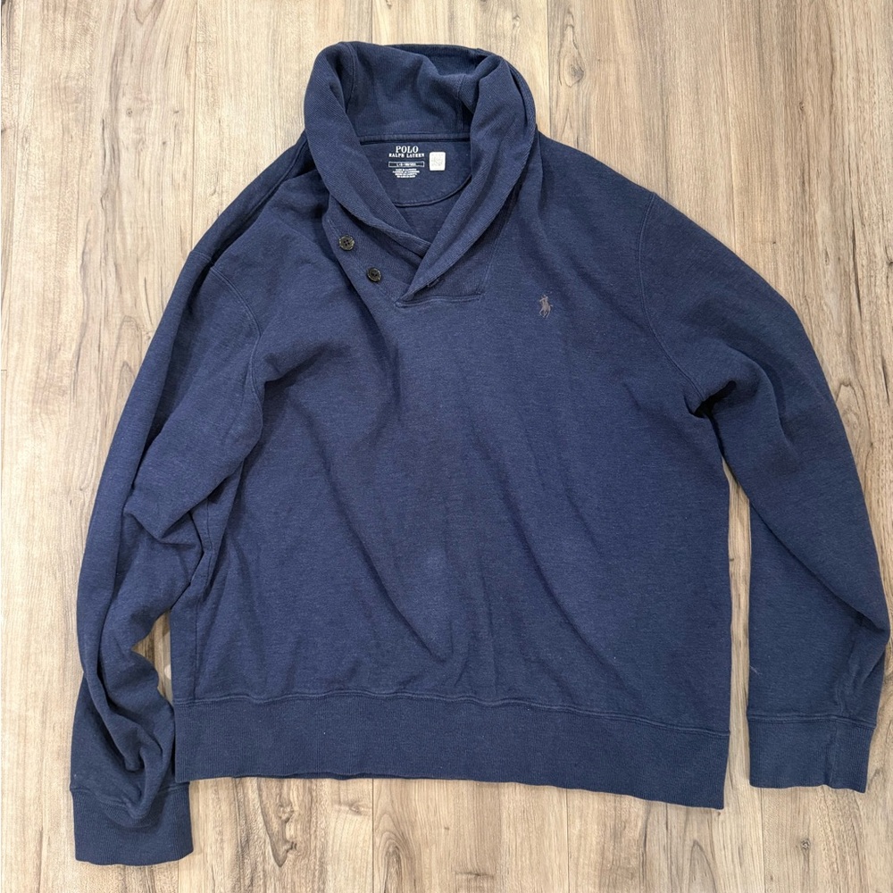 Polo by Ralph Lauren Men's Deep Blue Turtleneck Sweater
